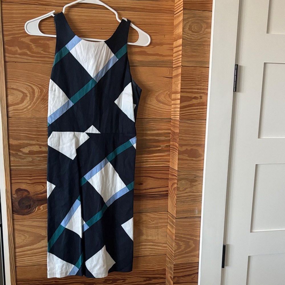 Ann Taylor White and Black Dress